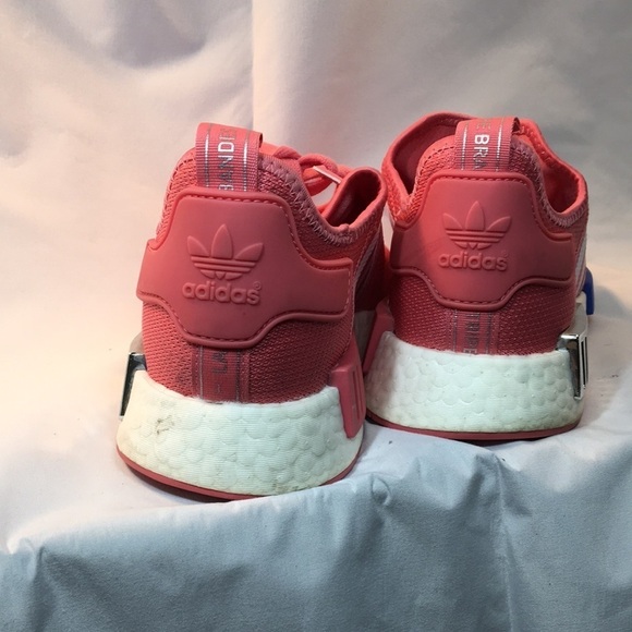 Adidas NMD R1 Hazy Rose and Blue Women’s Sneakers Size 11 Like-NEW - Picture 4 of 8